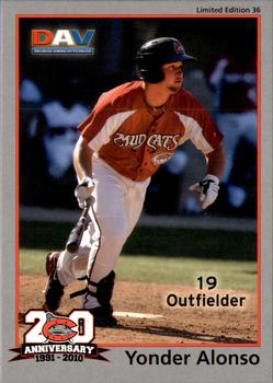 2010 DAV Minor / Independent / Summer Leagues #36 Yonder Alonso Front