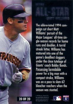 1995 Ultra - All-Stars #20 Matt Williams Back