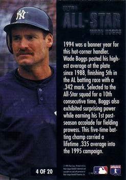 1995 Ultra - All-Stars #4 Wade Boggs Back