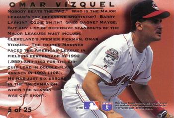 1995 Ultra - Award Winners #5 Omar Vizquel Back