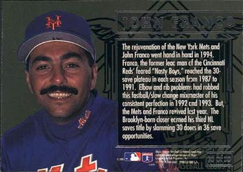 1995 Ultra - League Leaders #10 John Franco Back