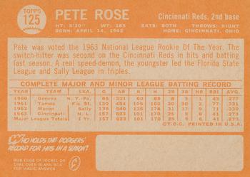 1964 Topps #125 Pete Rose Back