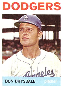 1964 Topps #120 Don Drysdale Front