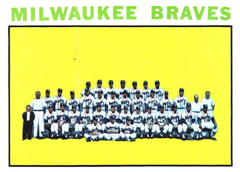 1964 Topps #132 Milwaukee Braves Front