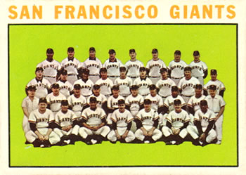1964 Topps #257 San Francisco Giants Front
