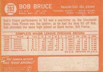 1964 Topps #282 Bob Bruce Back