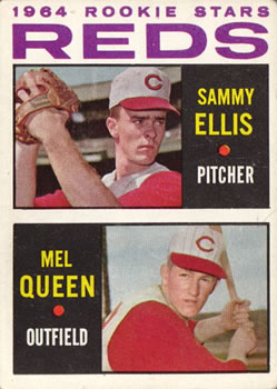 1964 Topps #33 Reds 1964 Rookie Stars (Sammy Ellis / Mel Queen) Front
