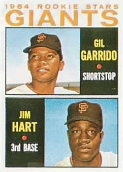 1964 Topps #452 Giants 1964 Rookie Stars (Gil Garrido / Jim Hart) Front