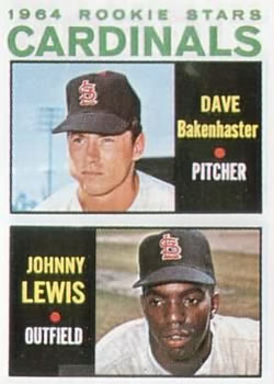 1964 Topps #479 Cardinals 1964 Rookie Stars (Dave Bakenhaster / Johnny Lewis) Front