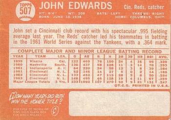 1964 Topps #507 John Edwards Back