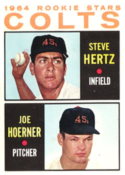 1964 Topps #544 Colts 1964 Rookie Stars (Steve Hertz / Joe Hoerner) Front