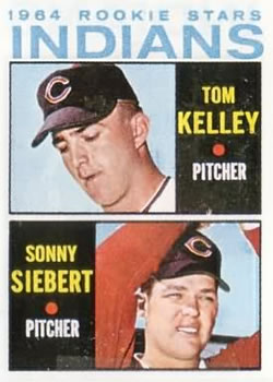 1964 Topps #552 Indians 1964 Rookie Stars (Tom Kelley / Sonny Siebert) Front