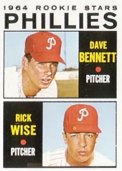 1964 Topps #561 Phillies 1964 Rookie Stars (Dave Bennett / Rick Wise) Front