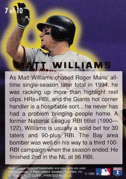 1995 Ultra - RBI Kings #7 Matt Williams Back