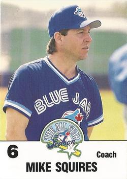 1991 Toronto Blue Jays Fire Safety #NNO Mike Squires Front