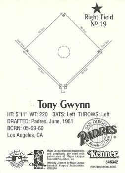 1998 Kenner Starting Lineup Cards #546342 Tony Gwynn Back