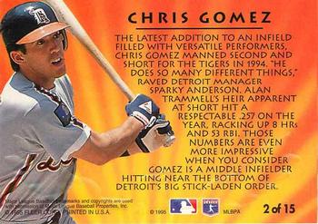 1995 Ultra - 2nd Year Standouts #2 Chris Gomez Back