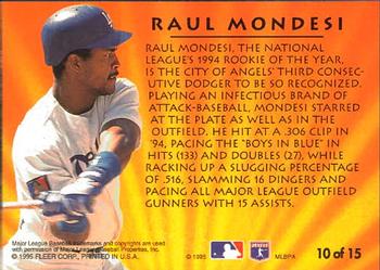 1995 Ultra - 2nd Year Standouts #10 Raul Mondesi Back