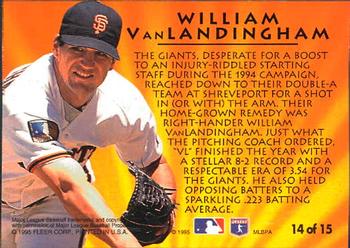1995 Ultra - 2nd Year Standouts #14 William Van Landingham Back