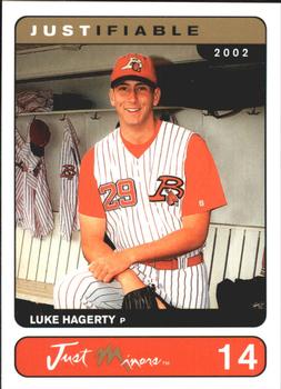 2002-03 Justifiable #14 Luke Hagerty Front