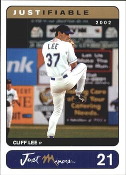 2002-03 Justifiable #21 Cliff Lee Front