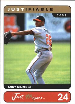 2002-03 Justifiable #24 Andy Marte Front