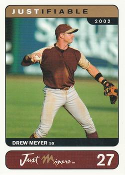 2002-03 Justifiable #27 Drew Meyer Front