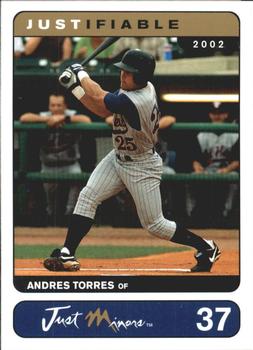 2002-03 Justifiable #37 Andres Torres Front