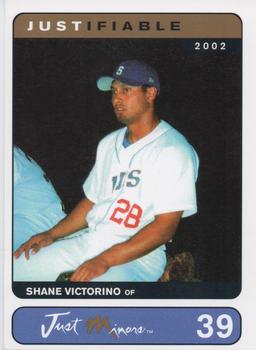 2002-03 Justifiable #39 Shane Victorino Front