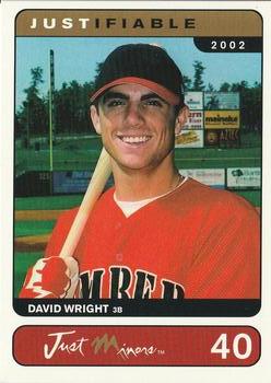 2002-03 Justifiable #40 David Wright Front