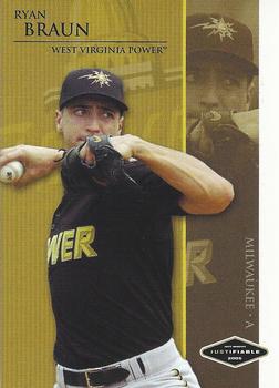 2005 Justifiable - 06 Preview #JFP-1 Ryan Braun Front