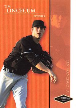 2006 Justifiable #JF-22 Tim Lincecum Front