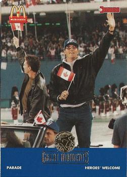 1993 Donruss McDonald's Toronto Blue Jays Great Moments #26 1992-WS Heroes (Roberto Alomar) Front