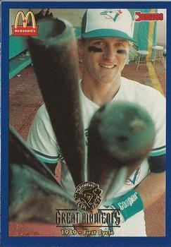 1993 Donruss McDonald's Toronto Blue Jays Great Moments #5 1989-First Cycle (Kelly Gruber) Front
