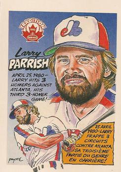 1992 Nabisco Canada Tradition #17 Larry Parrish Front