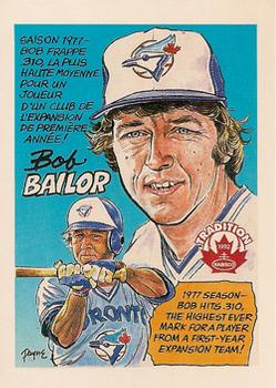 1992 Nabisco Canada Tradition #36 Bob Bailor Front