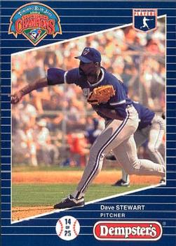1993 Dempster's Toronto Blue Jays #14 Dave Stewart Front