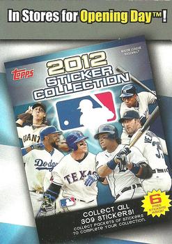 2012 Topps #NNO In Stores for Opening Day! (2012 Sticker Set) Front