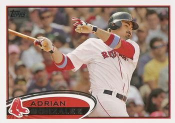 2012 Topps #50 Adrian Gonzalez Front