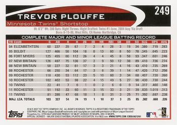 2012 Topps #249 Trevor Plouffe Back