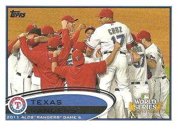 2012 Topps #217 Texas Rangers Front