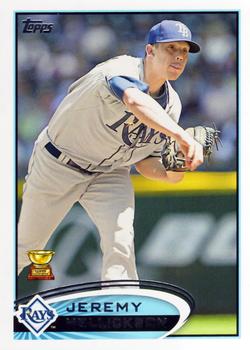 2012 Topps #354 Jeremy Hellickson Front