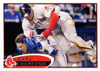 2012 Topps #368 Carl Crawford Front