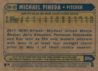 2012 Topps - 1987 Topps Minis #TM-85 Michael Pineda Back