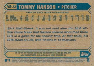 2012 Topps - 1987 Topps Minis #TM-32 Tommy Hanson Back