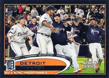 2012 Topps - Black #32 Detroit Tigers Front