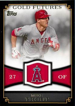 2012 Topps - Gold Futures #GF-16 Mike Trout Front