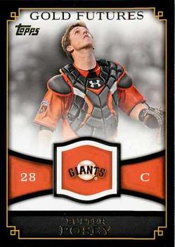 2012 Topps - Gold Futures #GF-28 Buster Posey Front