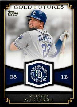 2012 Topps - Gold Futures #GF-42 Yonder Alonso Front
