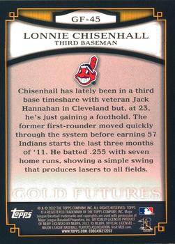2012 Topps - Gold Futures #GF-45 Lonnie Chisenhall Back